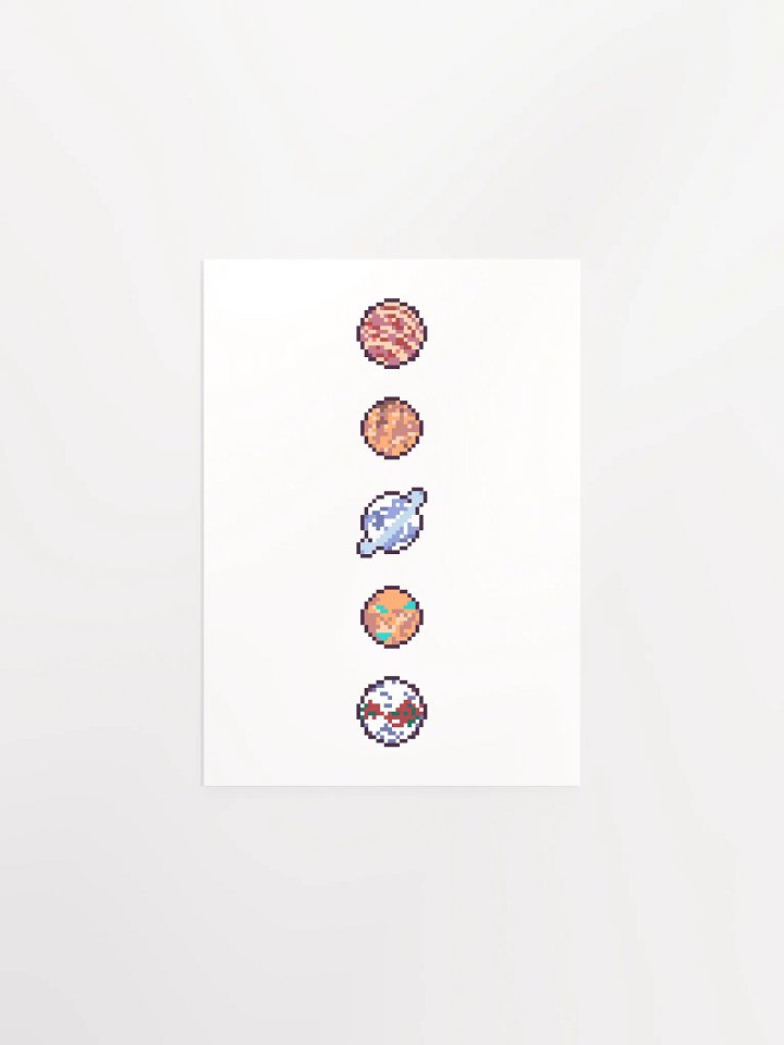 Pixel Planets Poster product image (1)