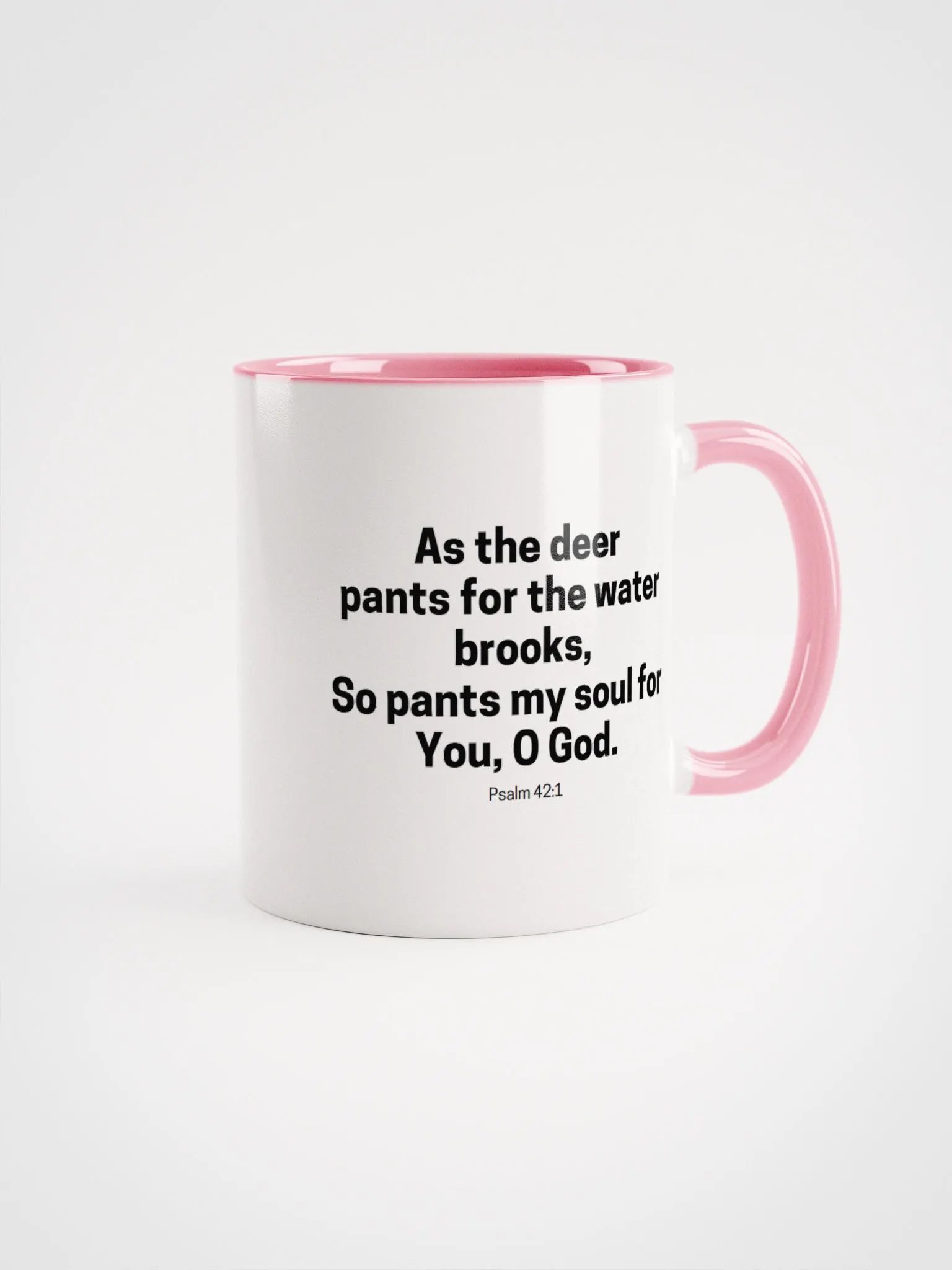 As The Deer Pants For The Water Brooks Psalm 42:1 Two-Tone Mug 11/15oz product image (1)