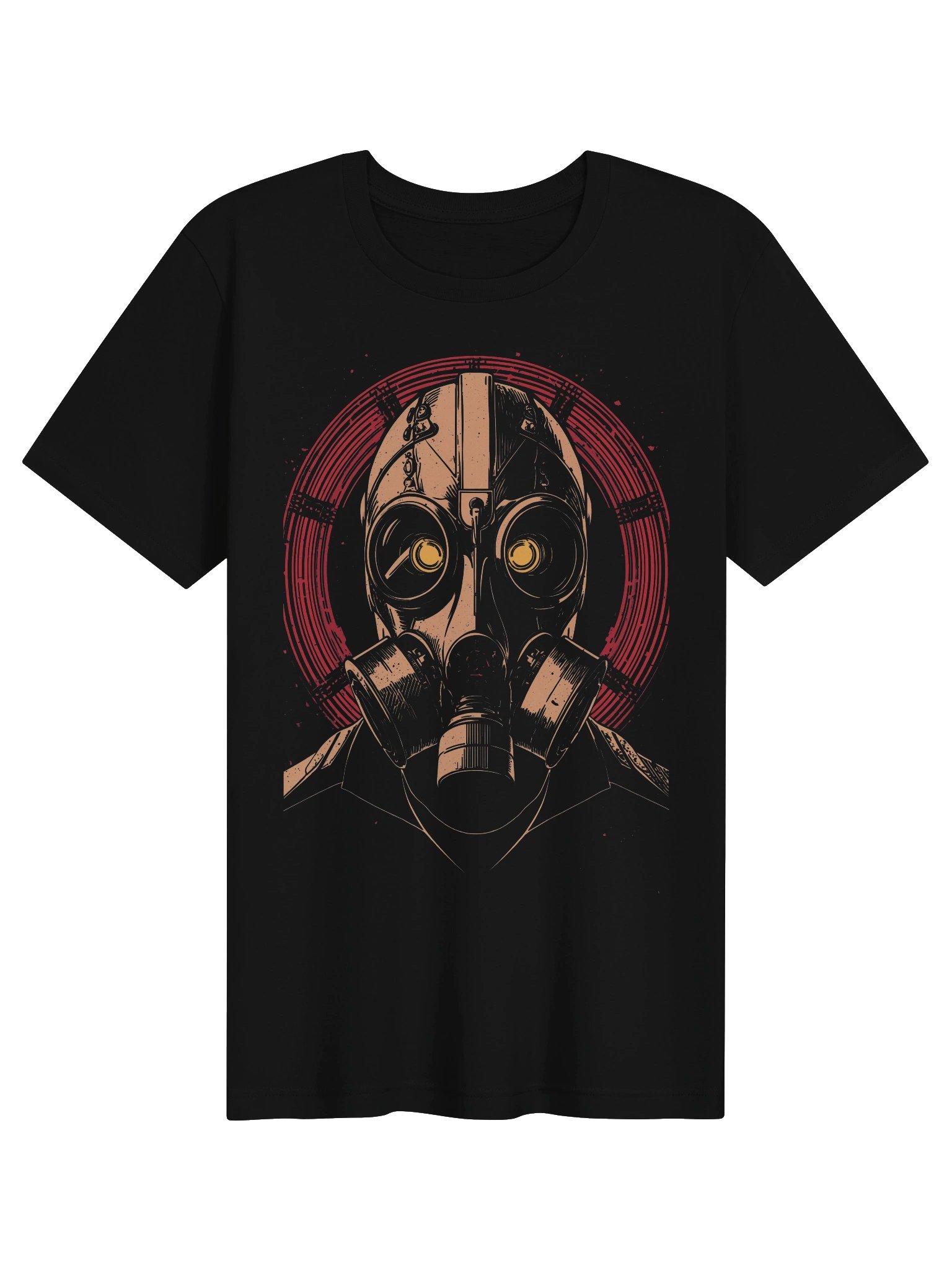 Gas Mask Red Halo Lightweight T-Shirt product image (1)