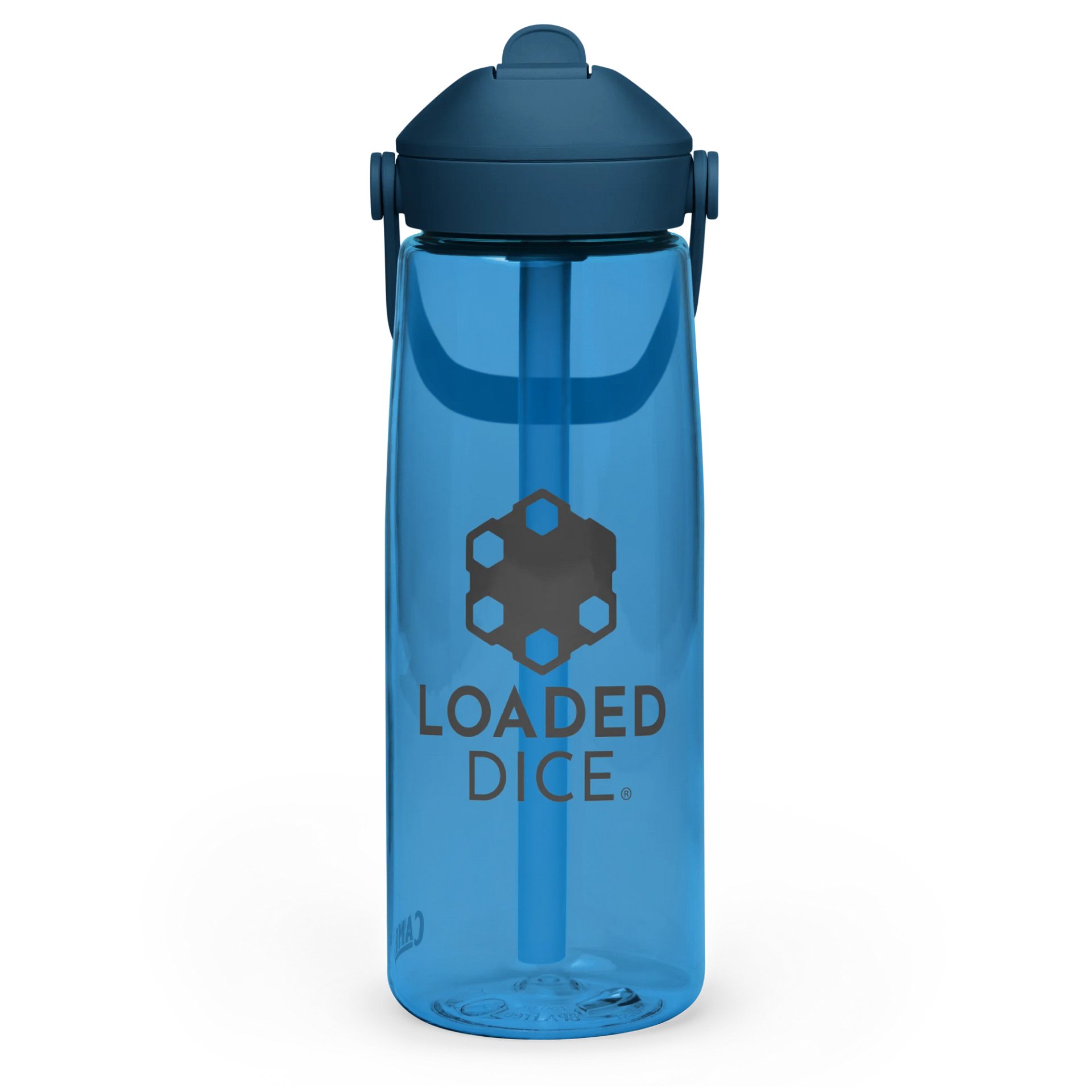 Loaded Dice Graphic Water Bottle Blue product image (3)