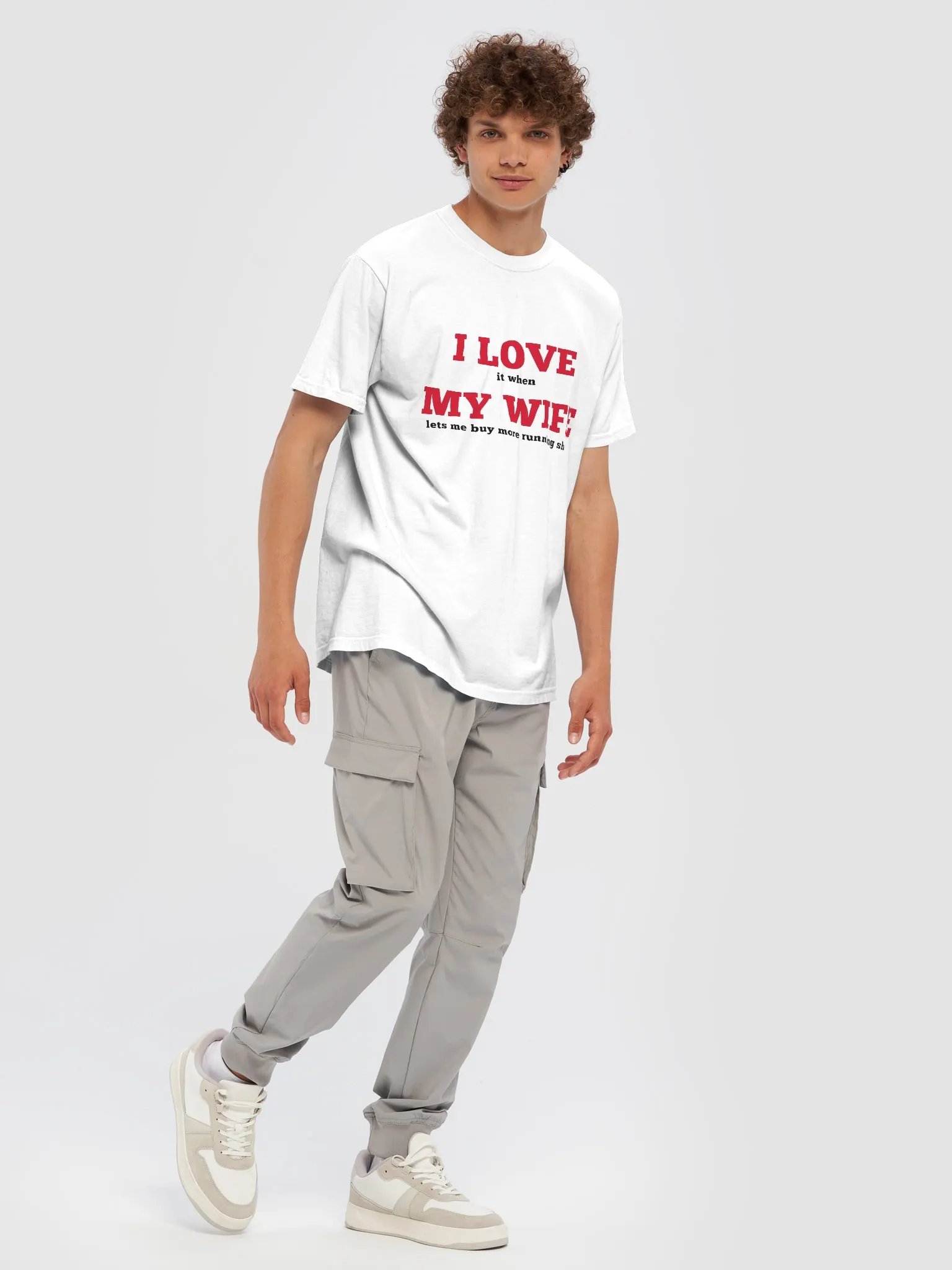 Bold Red 'I Love My Wife' Tee product image (5)