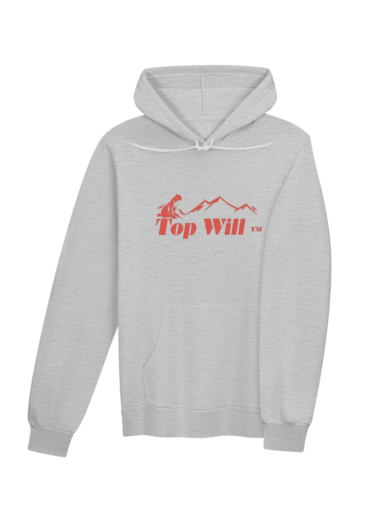 Top Will ™ Grey & Red Supersoft Hoodie product image (4)
