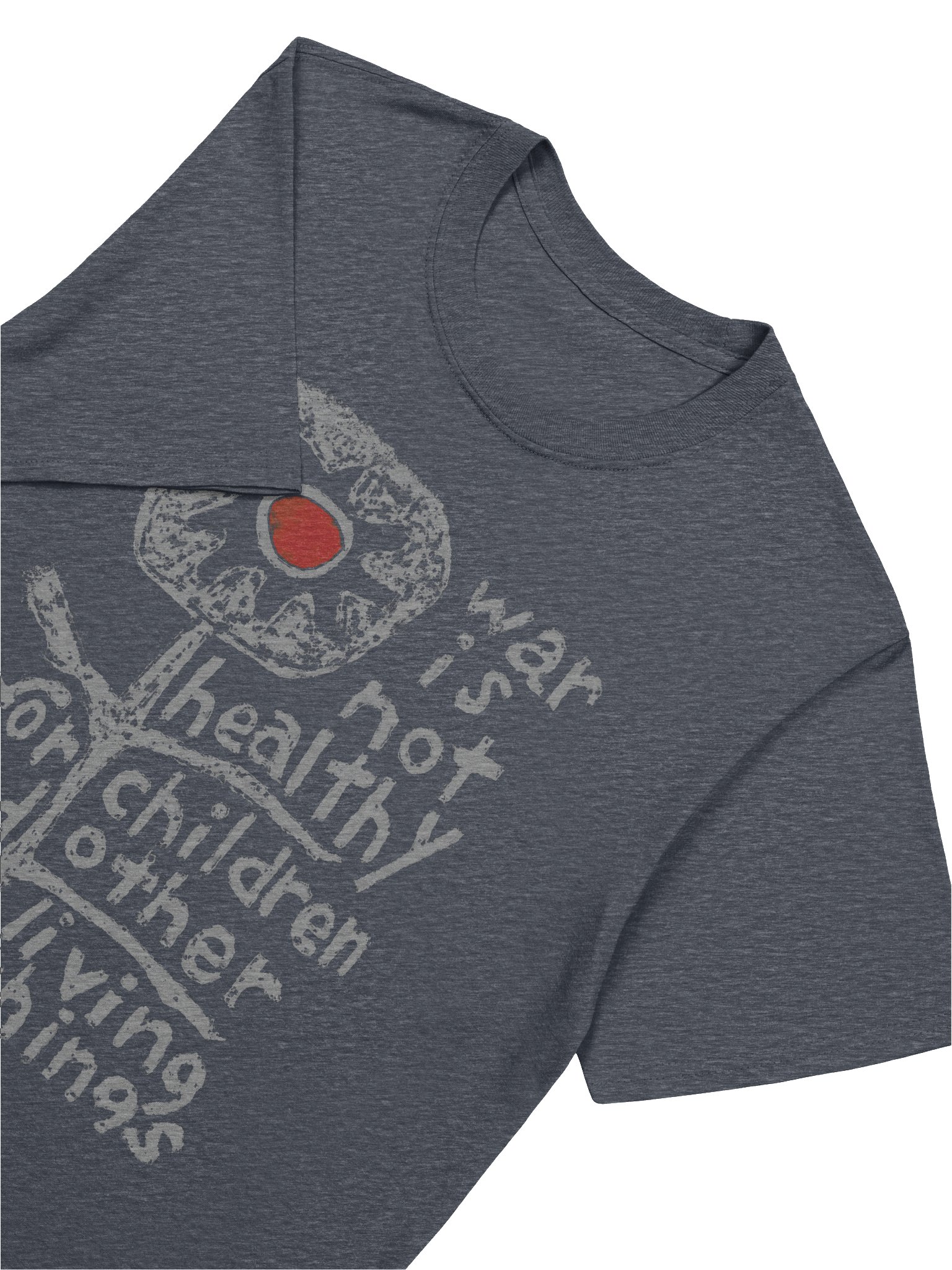 War is Not Healthy Gildan 64000 dark T-Shirt product image (5)