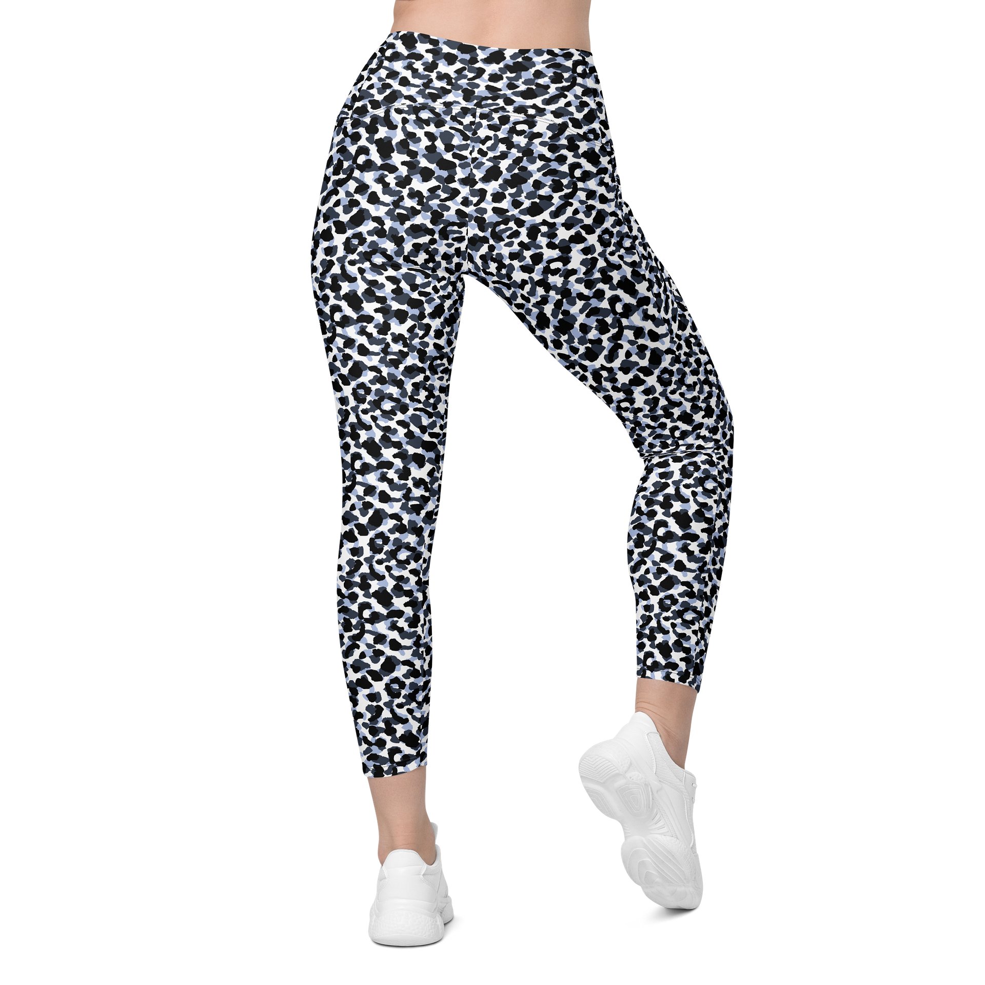 Comfortable Crossover Leggings with Bold Animal Print product image (2)