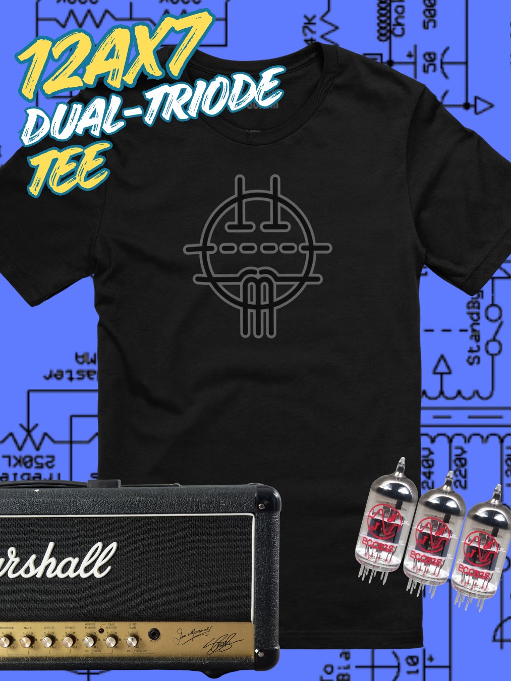 12AX7 Dual-Triode Tube Tee product image (5)