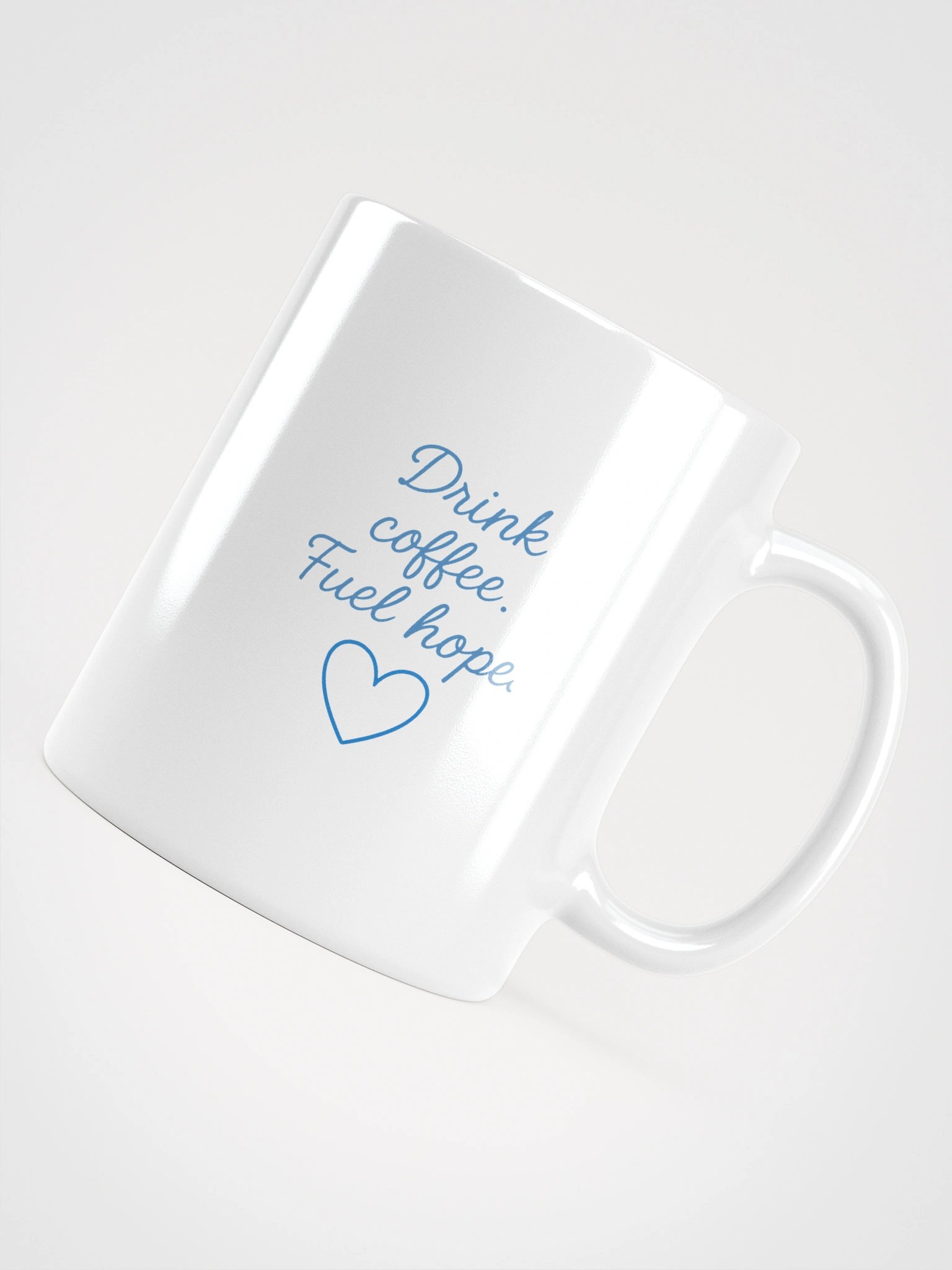 WobbleBoo Hope White Glossy Mug product image (5)