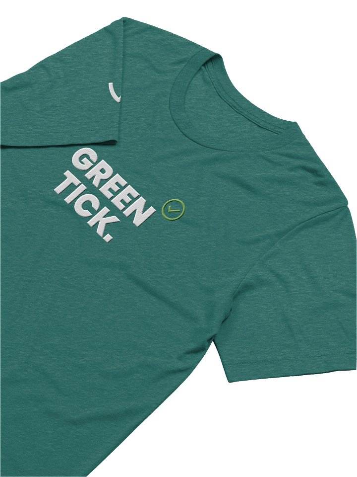 GREEN TICK Teal Triblend Short Sleeve T-Shirt product image (2)