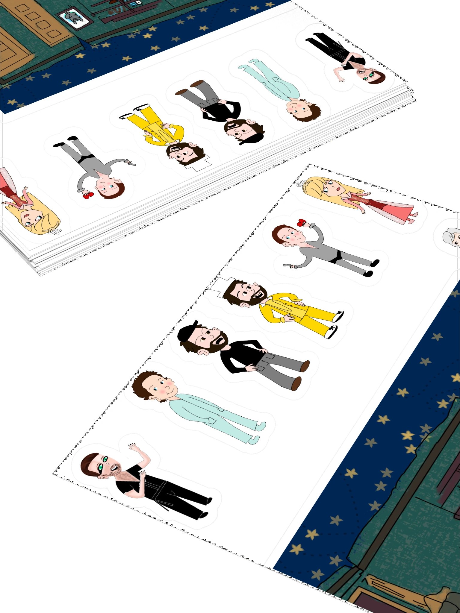 IASIP Nightman Cometh Characters Kiss Cut Sticker Set product image (4)