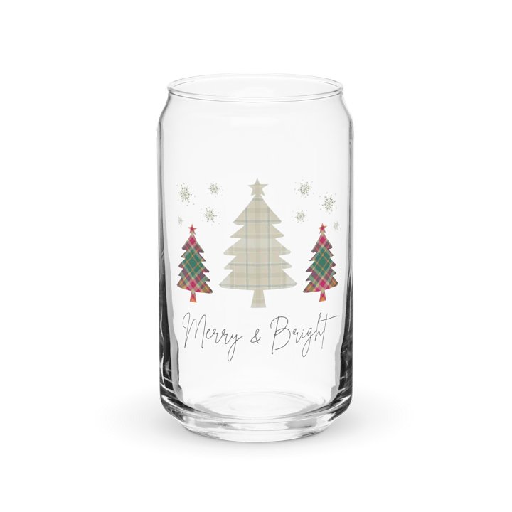 Plaid Christmas Can-Shaped Glass Set product image (2)