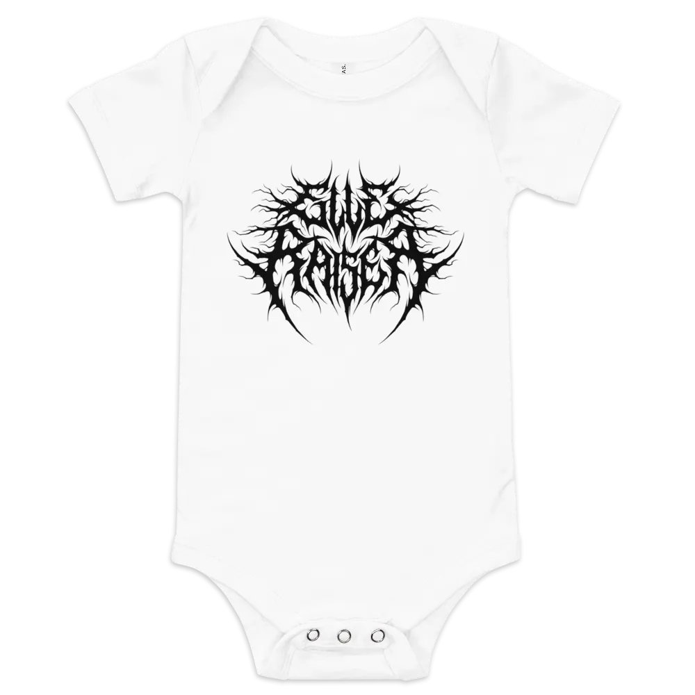 Black Print Baby Onesie product image (1)