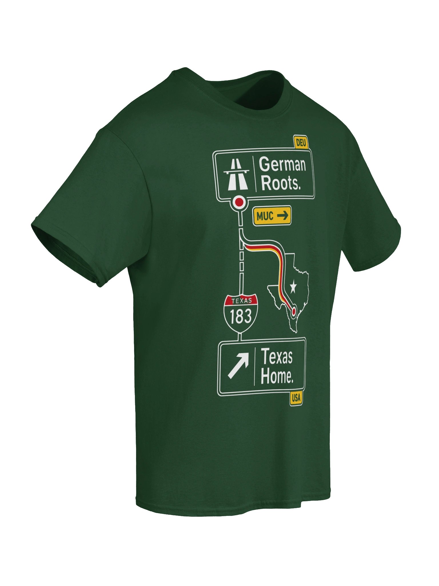 German Roots Texas Home Highway Sign Tee product image (36)