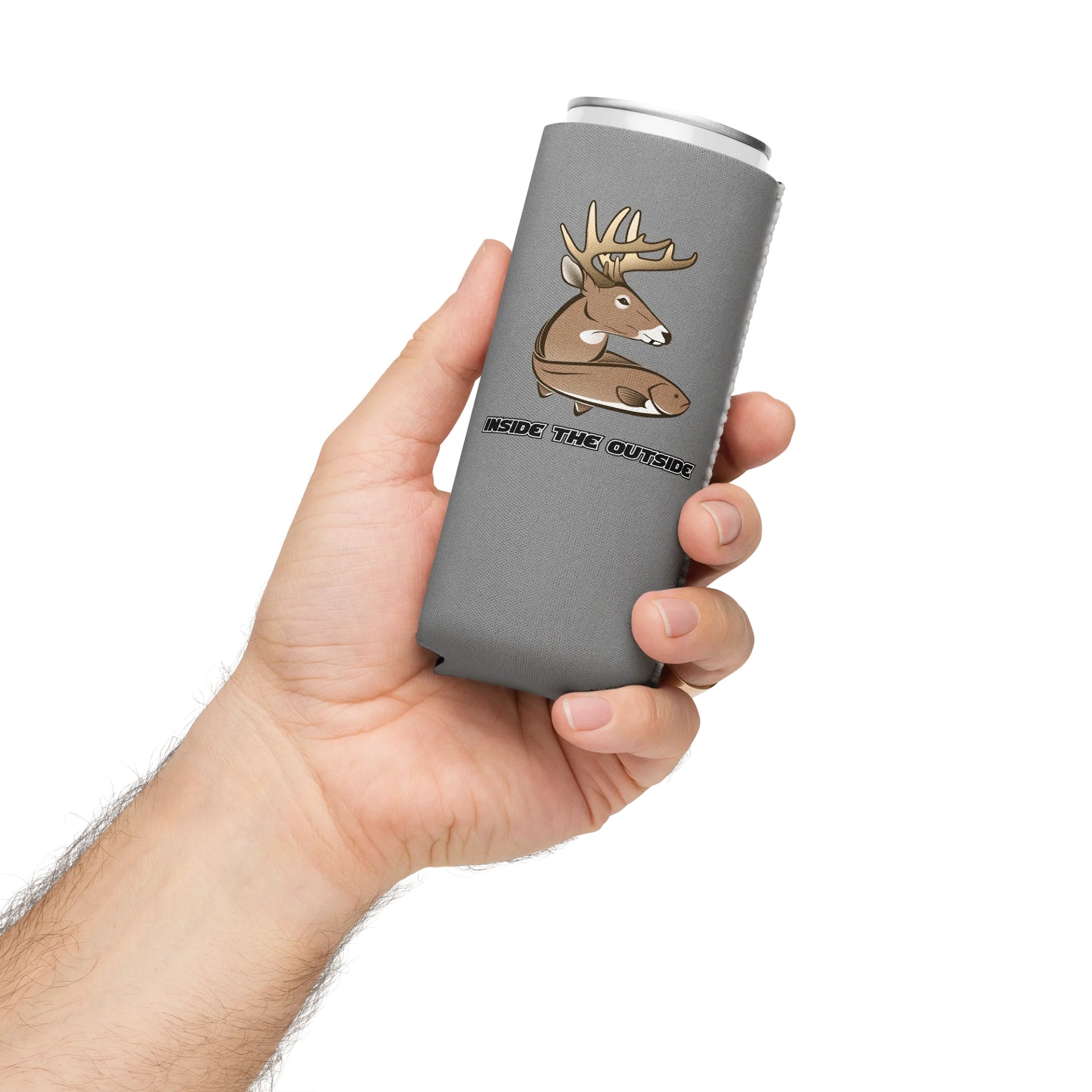 Grey W/ Brown ITO Coozie product image (12)