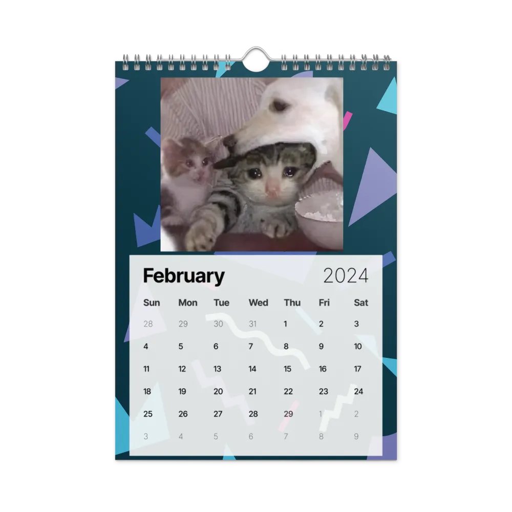 Wall Calendar (2024): Meme Cats product image (7)