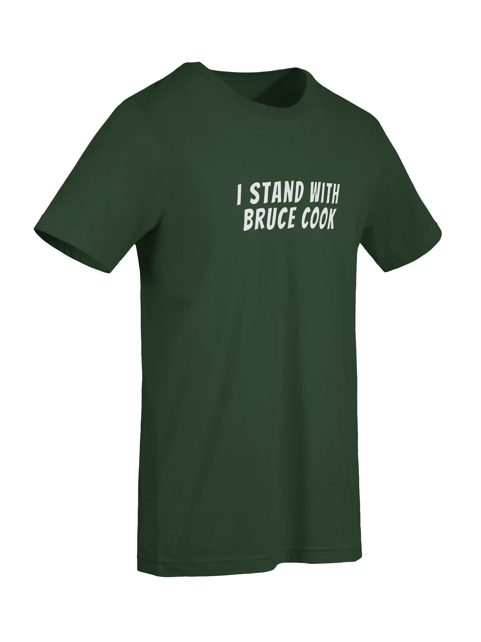 I Stand With Bruce Cook Supersoft Tee - White Logo product image (7)