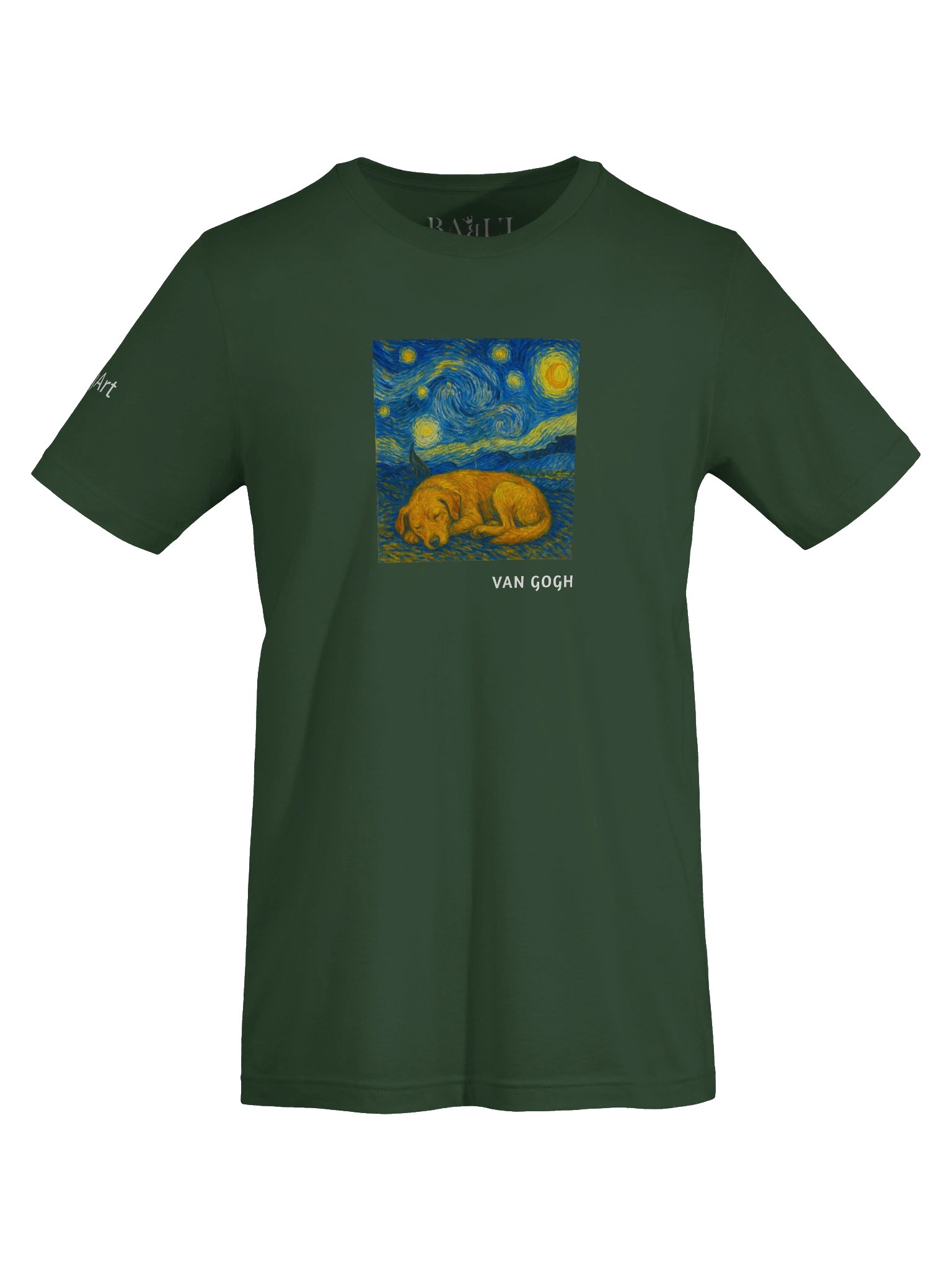 DOGART Unisex Jersey Dog T-Shirt - VAN GOGH - Iconic Painting Reimagined with Dogs product image (5)