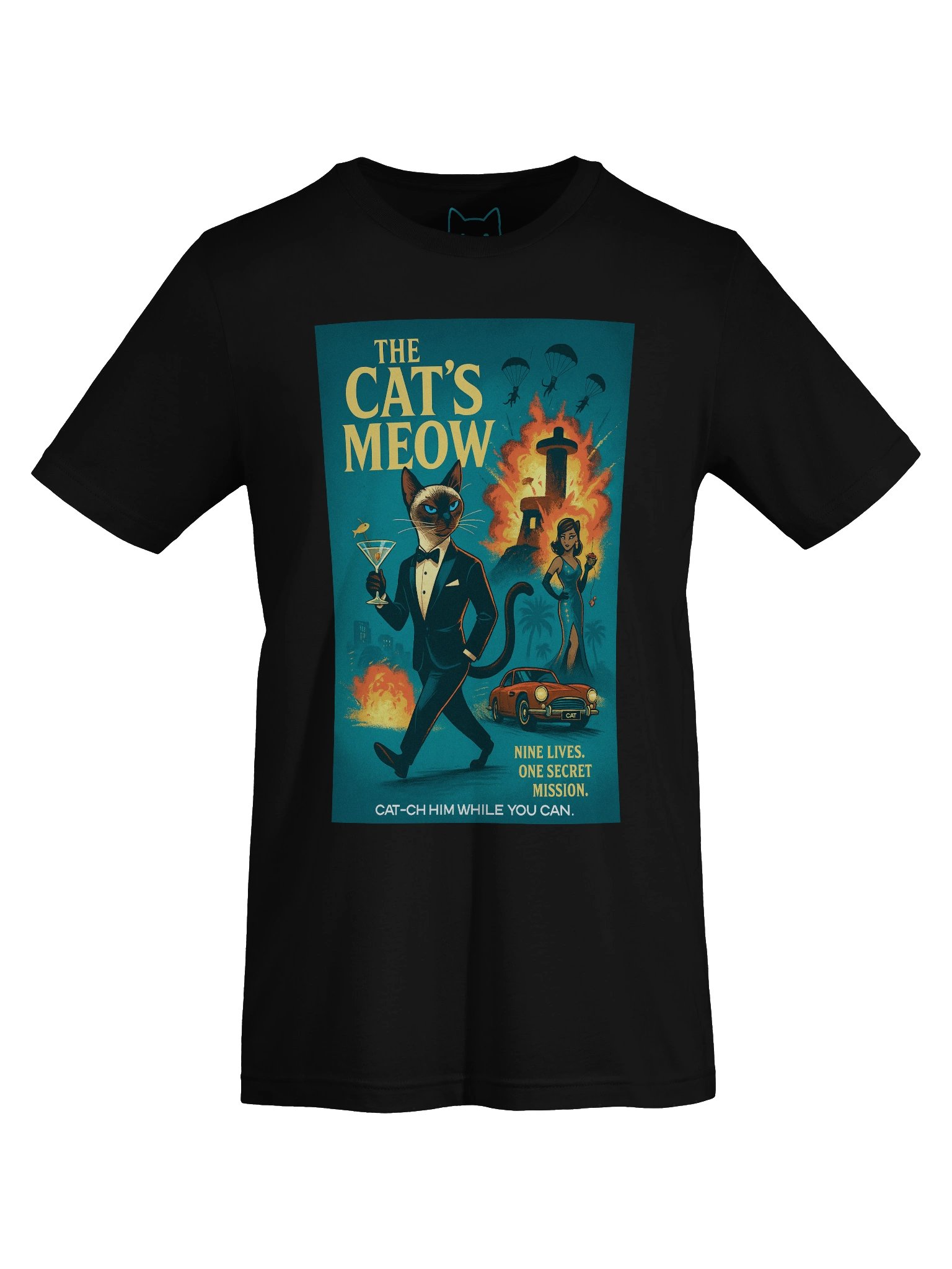 The Cat's Meow Action Spy Movie Parody Concert Tee Fit Unisex T-Shirt product image (63)