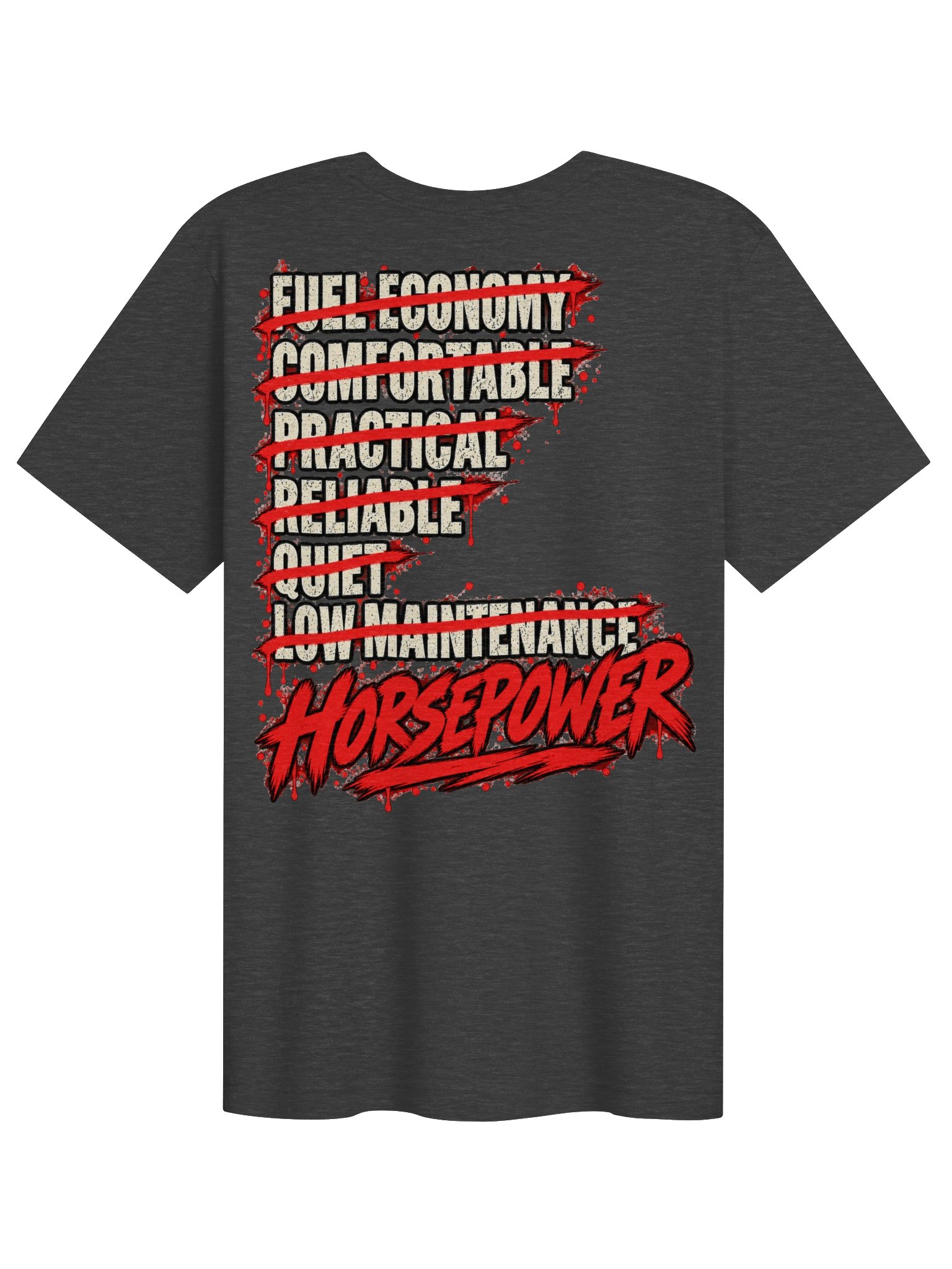Gettin’ Junk Done Garage — Horsepower Over Everything Tee product image (2)