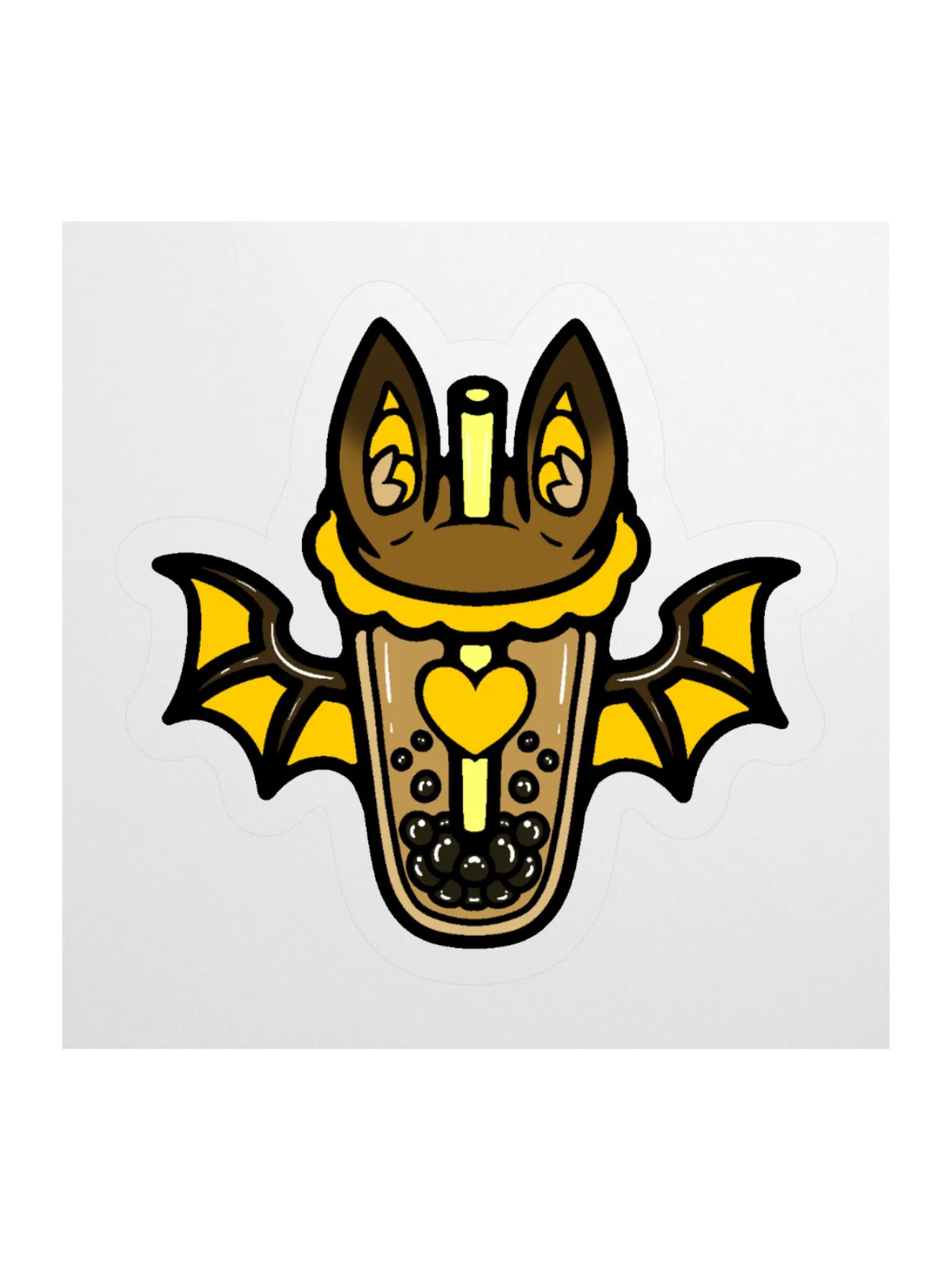 MatchaEXE Yellow Bobat Sticker product image (3)