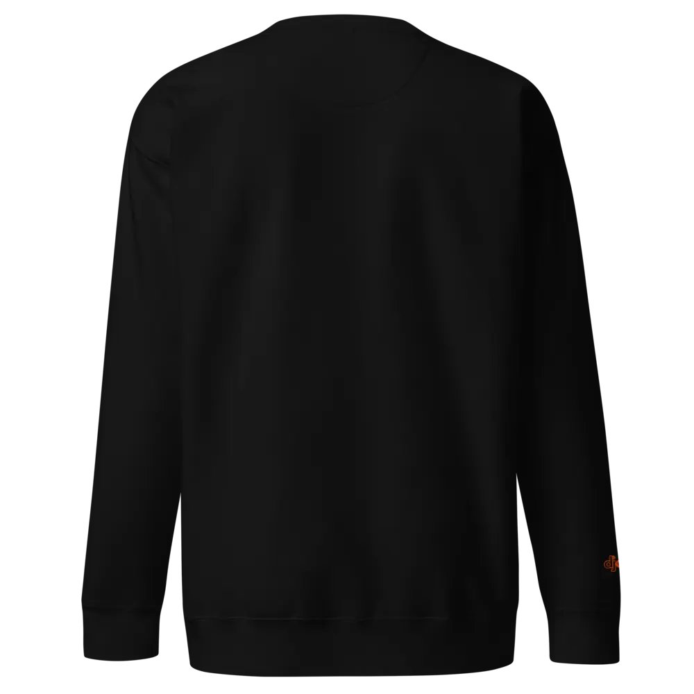 DJDAT1 Premium Black Embroidered logo Crewneck Sweatshirt (mango logo) product image (4)