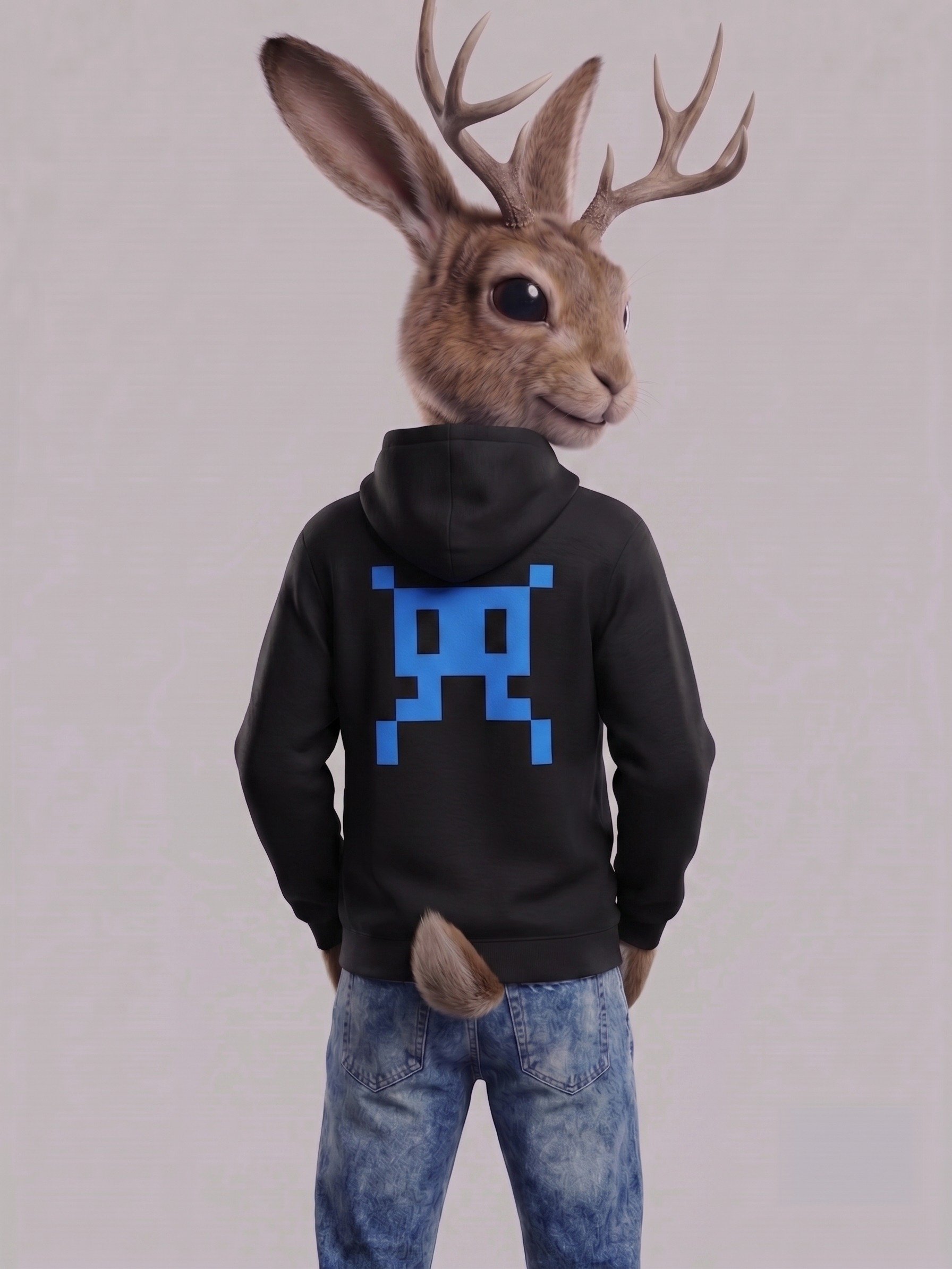8-Bit Alien Sprite Hoodie product image (2)