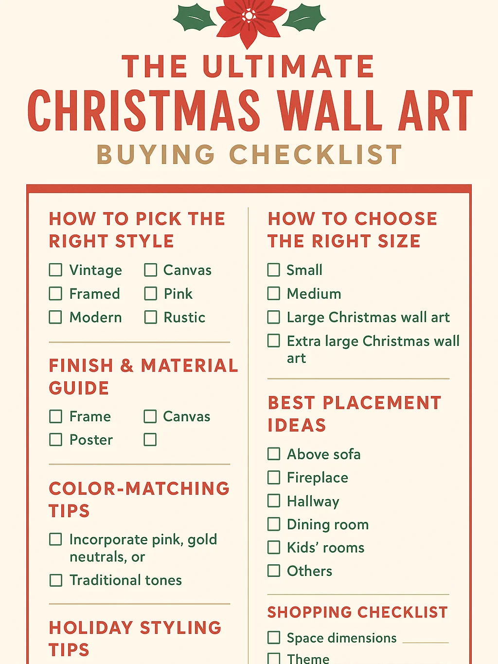 The Ultimate Christmas Wall Art Buying Checklist product image (1)