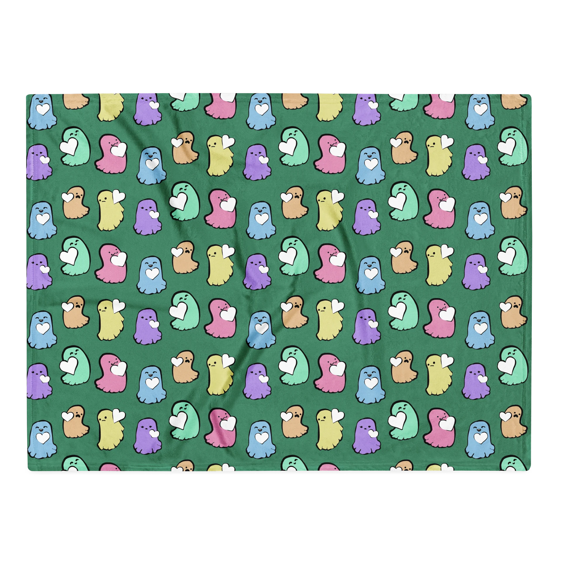 Cozy Rainbow Ghostie Throw Blanket product image (2)