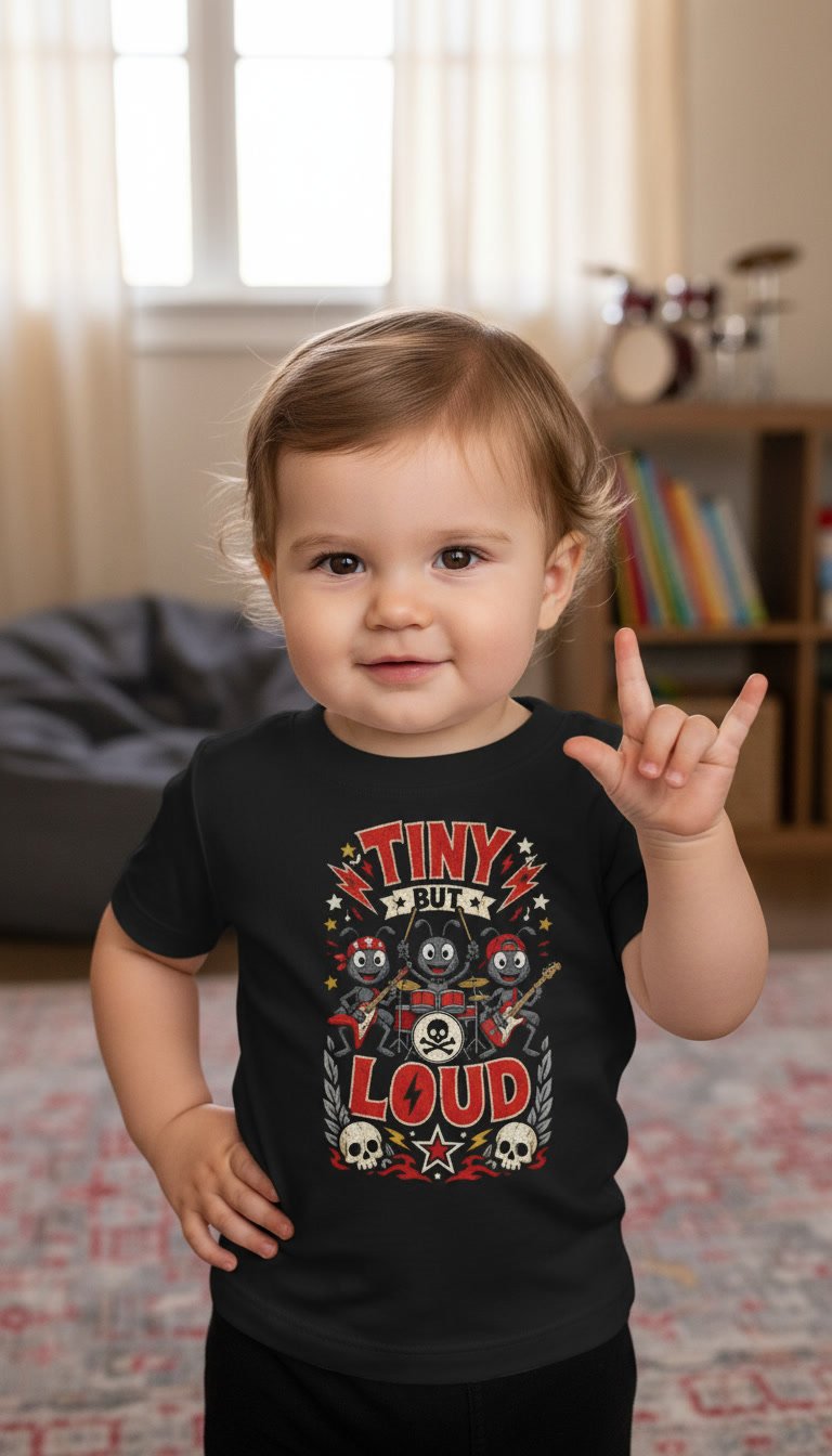 Tiny But Loud Rock Ants Baby Tee product image (5)