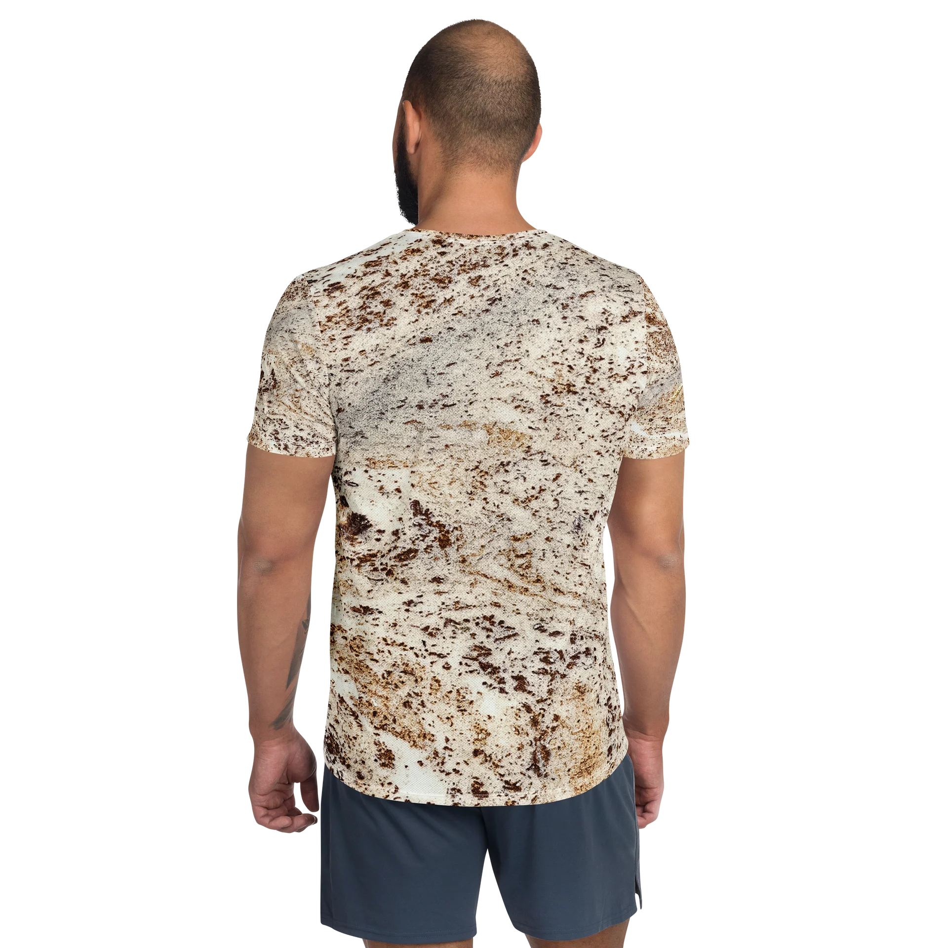 Espresso Swirl All-Over Print Athletic T-Shirt product image (2)