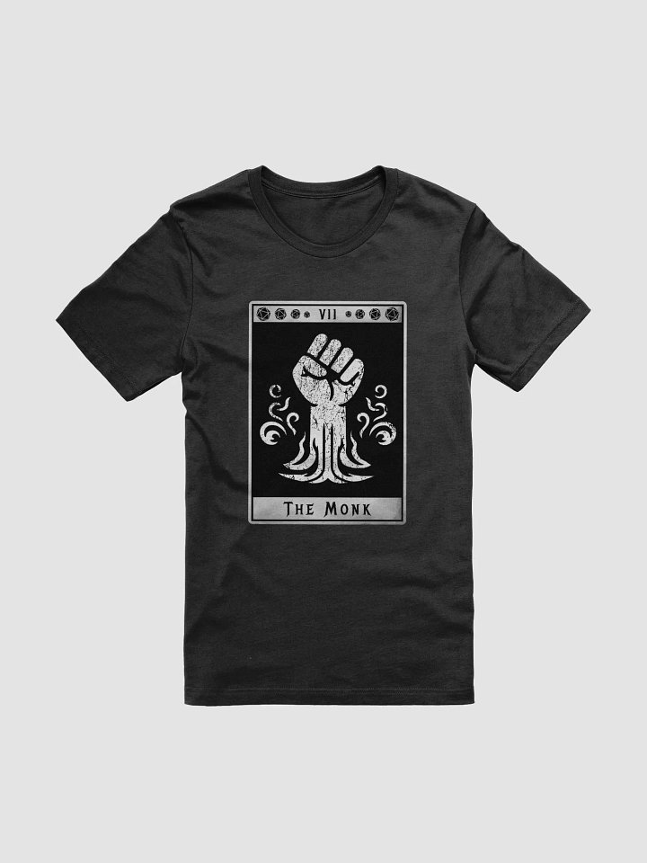 Monk Shirt, Grunge Tarot-Inspired Roleplaying Class Symbol Tee product image (1)