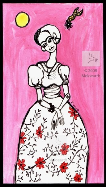 PRINT: Frida Kahlo in Pink product image (1)