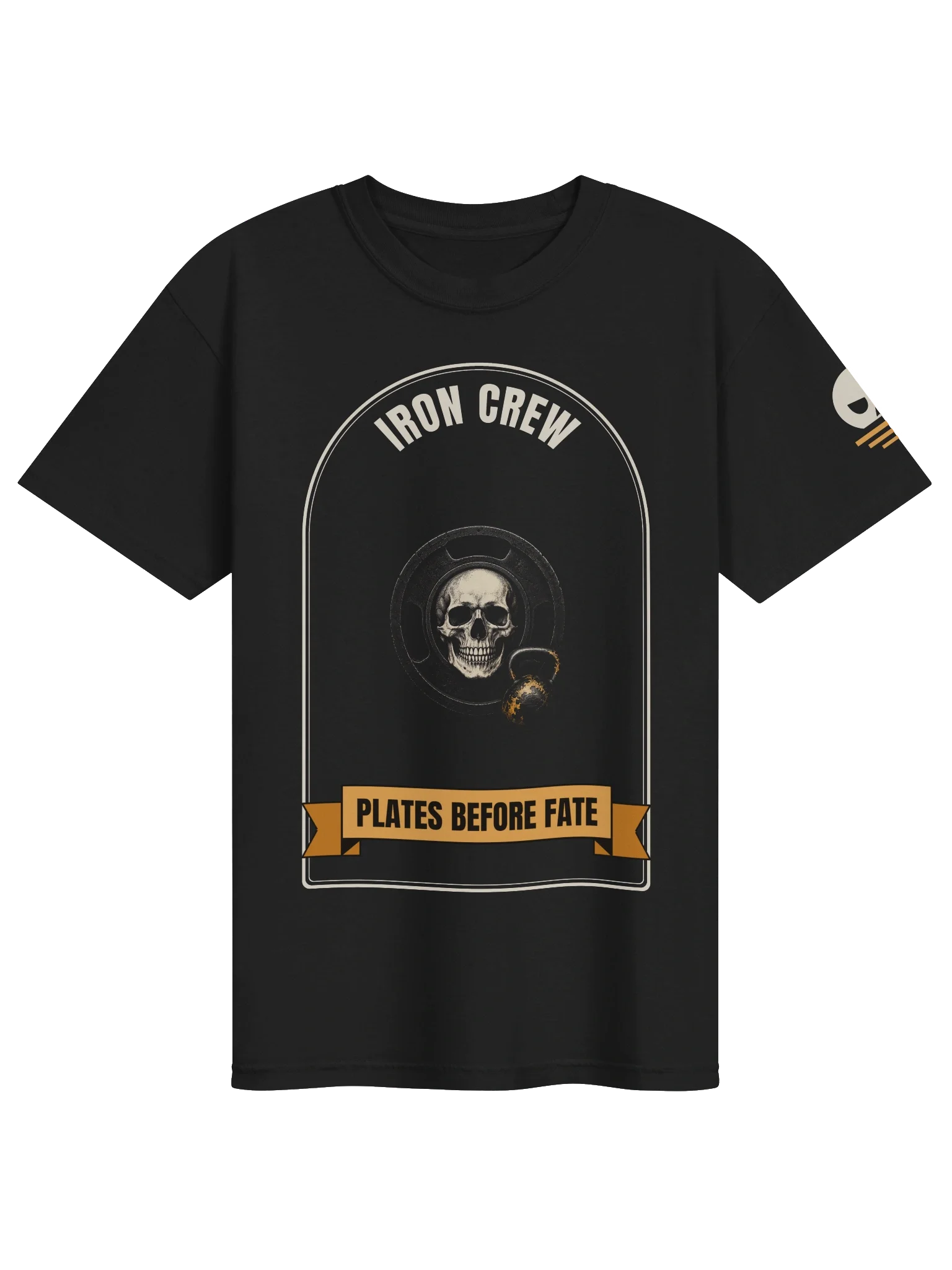 Camiseta Iron Crew con calavera: Plates Before Fate