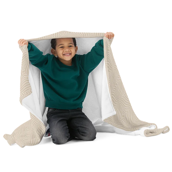 Warm Beige Minimalism Throw Blanket product image (1)