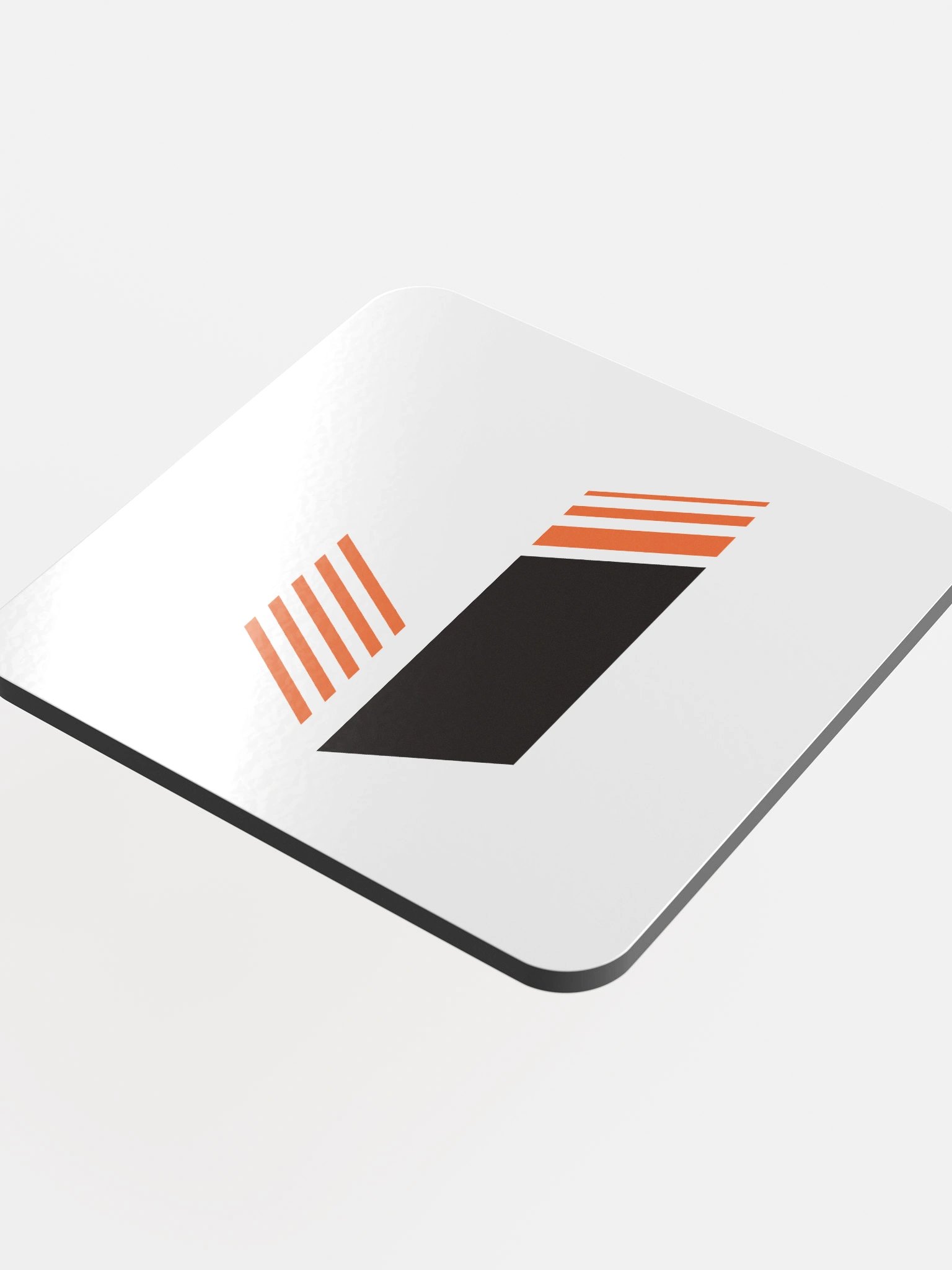 CLASSIC Logo Cork Coaster • White product image (4)
