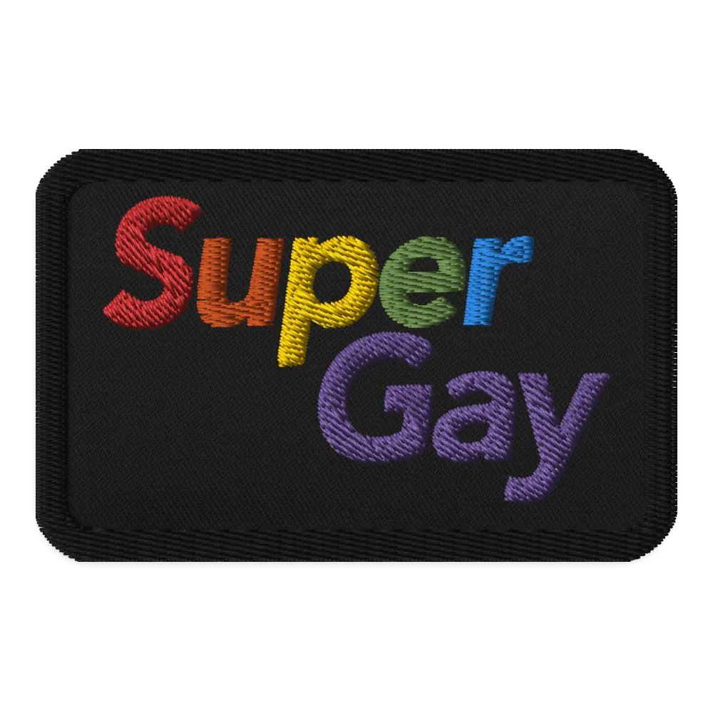 Super Gay Patch Rectangular product image (1)