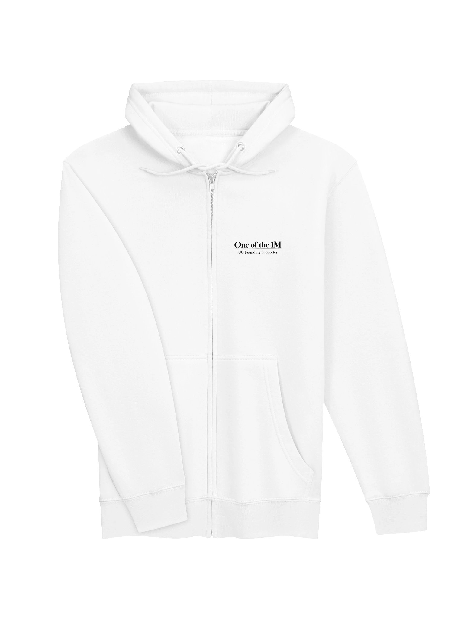 Zip-Up Hoodie White product image (3)