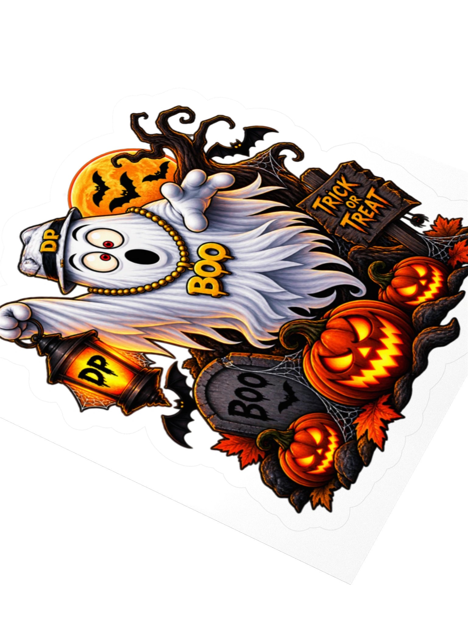 Boo trick or Treat 3" x 3" sticker product image (3)