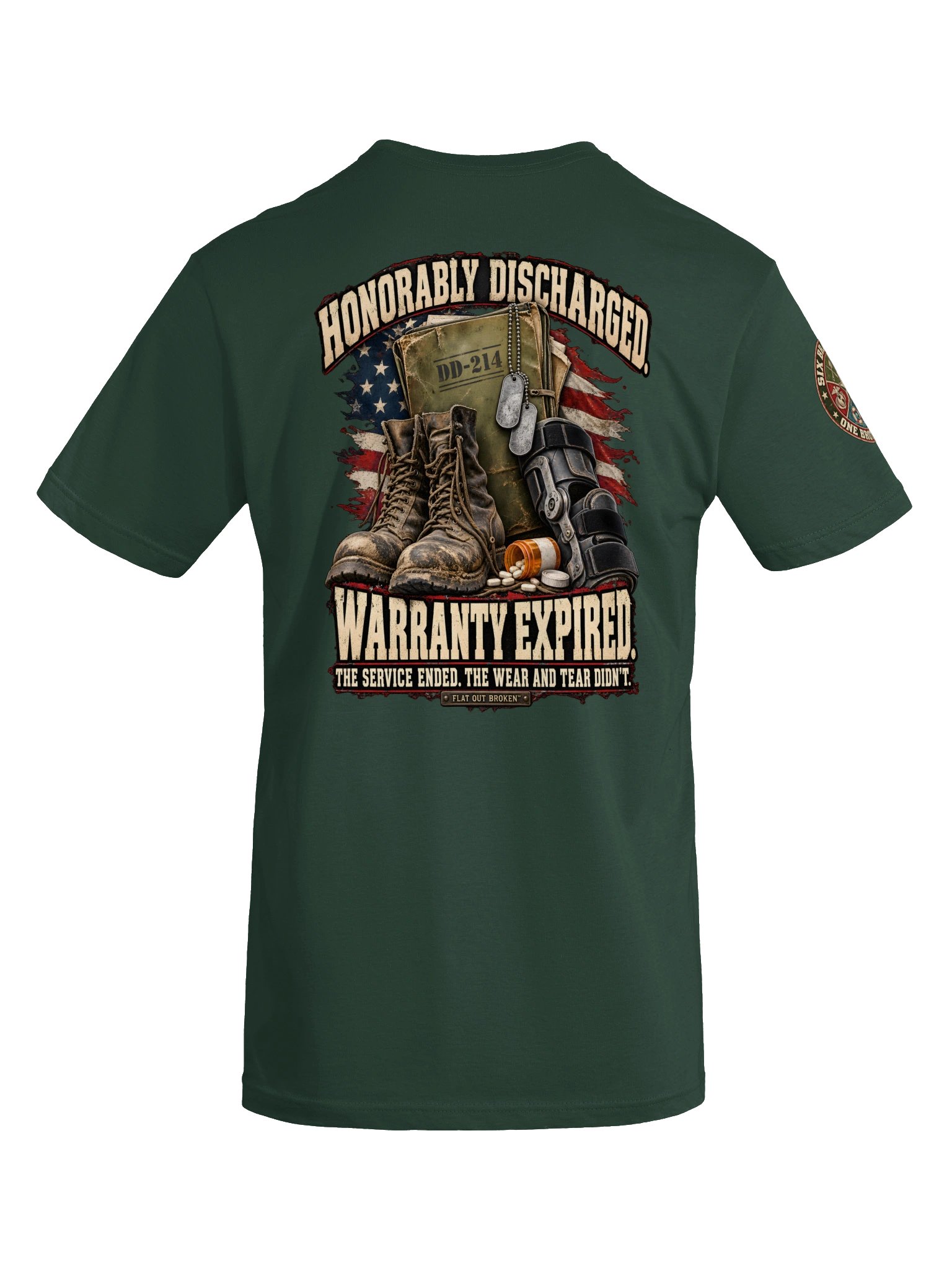 Honorably Discharged, Warranty Expired — DD-214 Alumni Veteran T-Shirt product image (8)