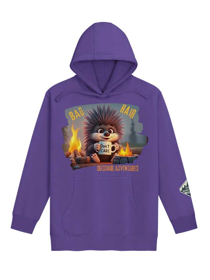 “Bad Hair, Don’t Care” Porcupine Hoodie product image (6)