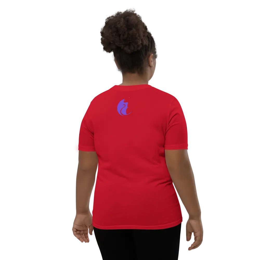 KawaiiKitten PowerRed Youth Short Sleeve T-Shirt product image (6)