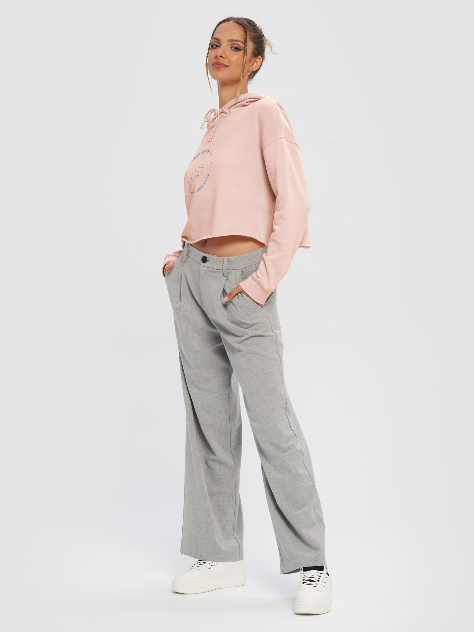 Women’s Lightweight Cropped Hoodie WHFB0112 product image (3)