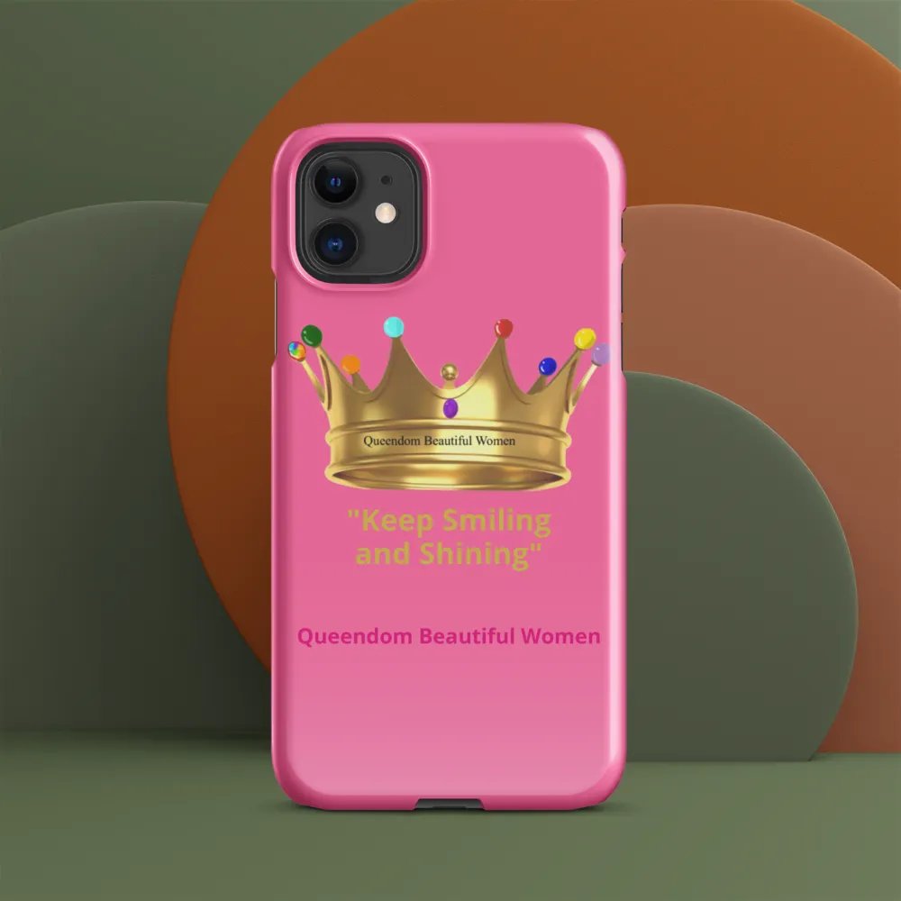 Queendom Beautiful Women iPhone® Snap Case (Pink) product image (4)