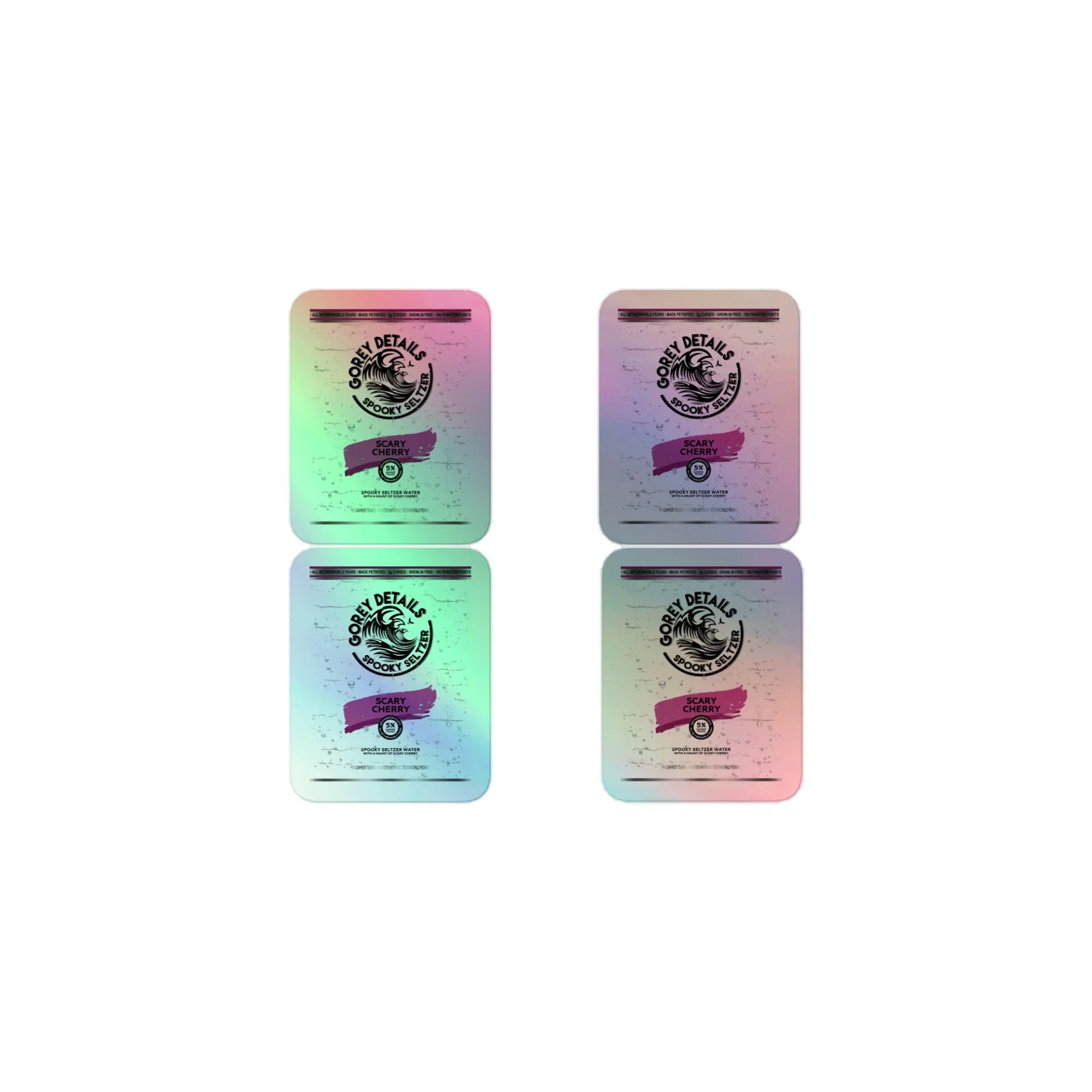 Spooky Seltzer - Kiss-Cut Holographic Sticker Sheet product image (1)