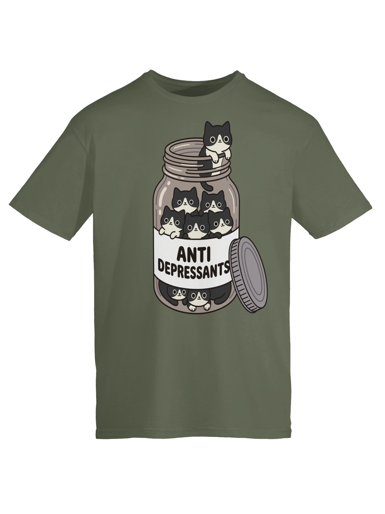 Anti Depressants Tuxedo Cat Tee product image (16)