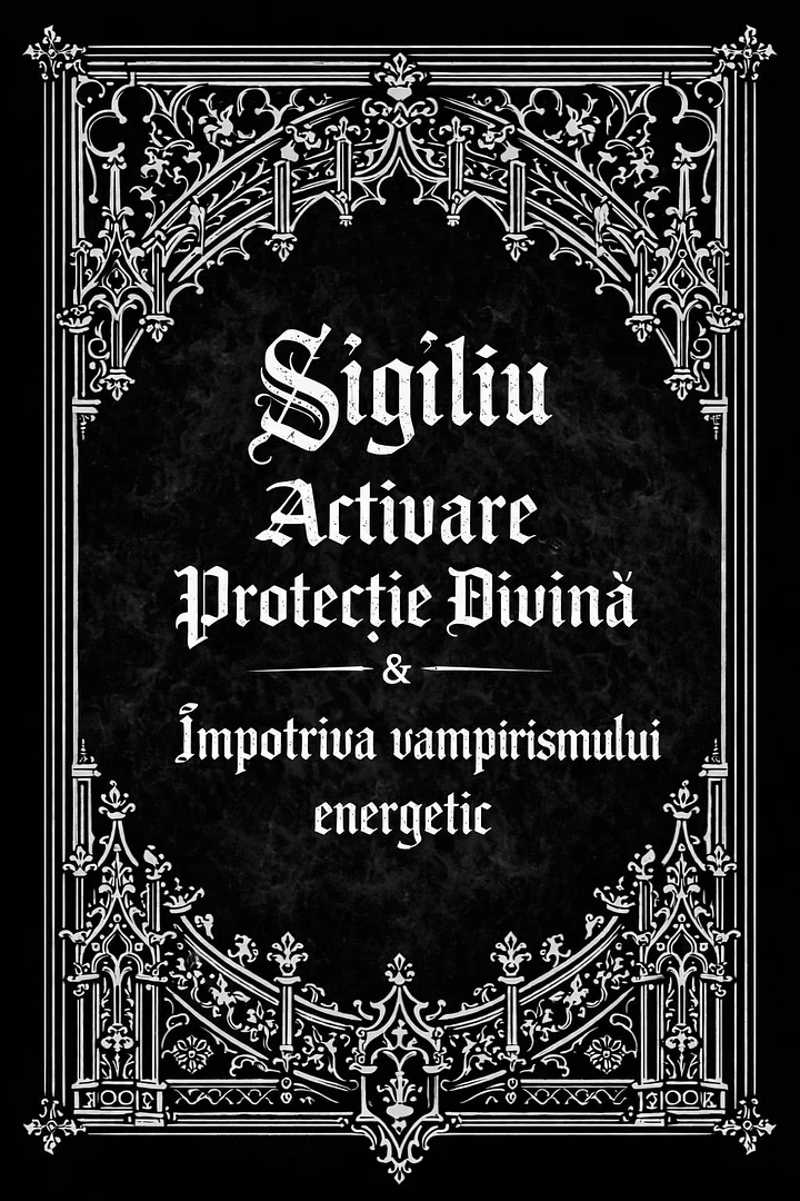 Sigiliu Activare Protecție Divină & Împotriva vampirismului energetic product image (1)