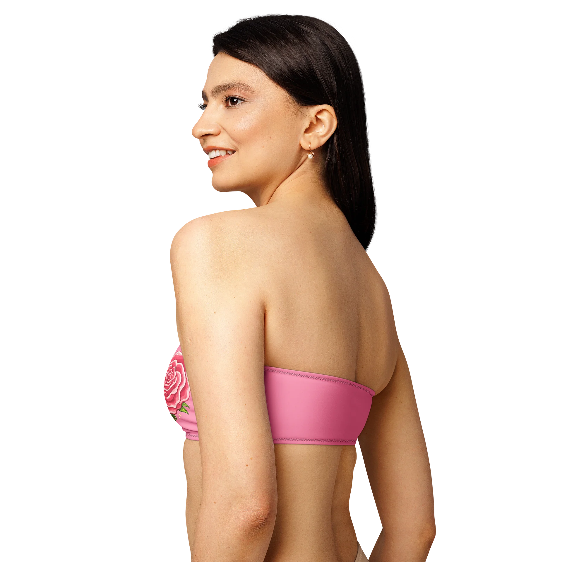 Rose Bandeau Crop Top product image (6)