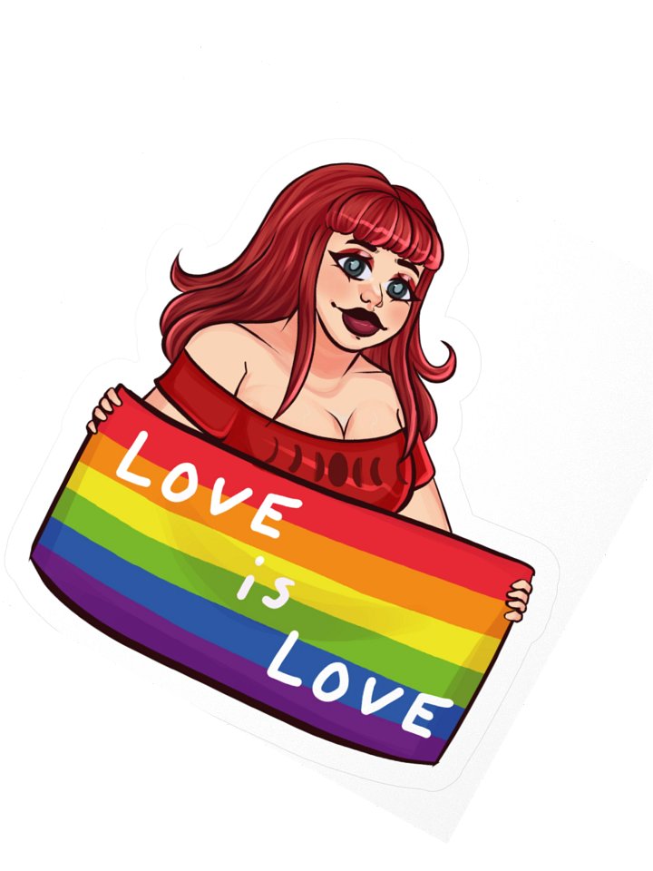Love Is Love Pride Kiss-Cut Sticker product image (5)