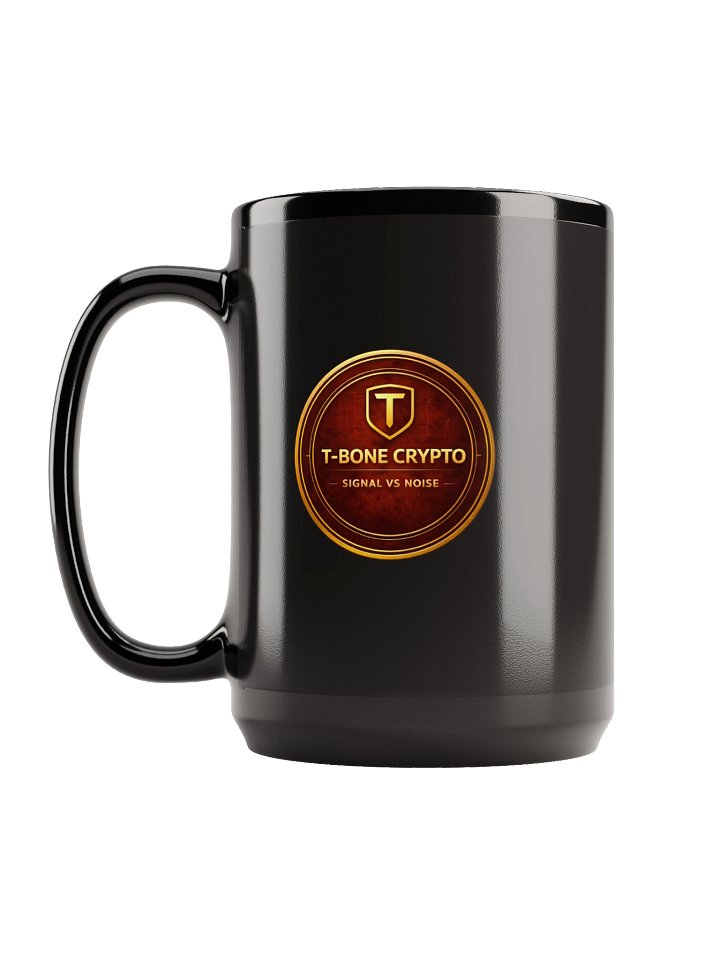 T-Bone Crypto Coin Crest Mug | Black product image (2)