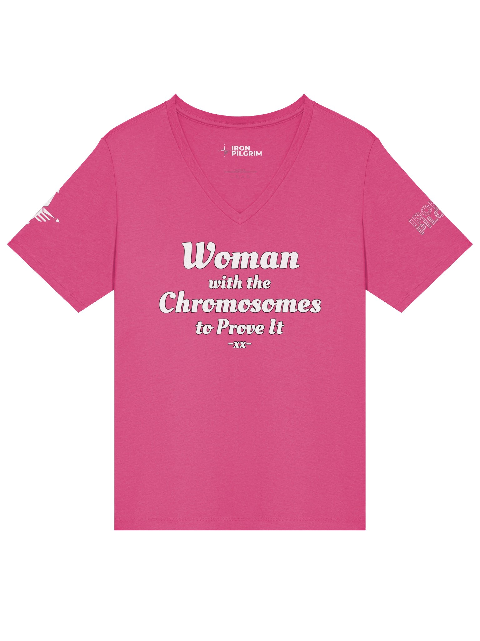 Woman With Chromosomes To Prove It V-Neck T-Shirt product image (61)