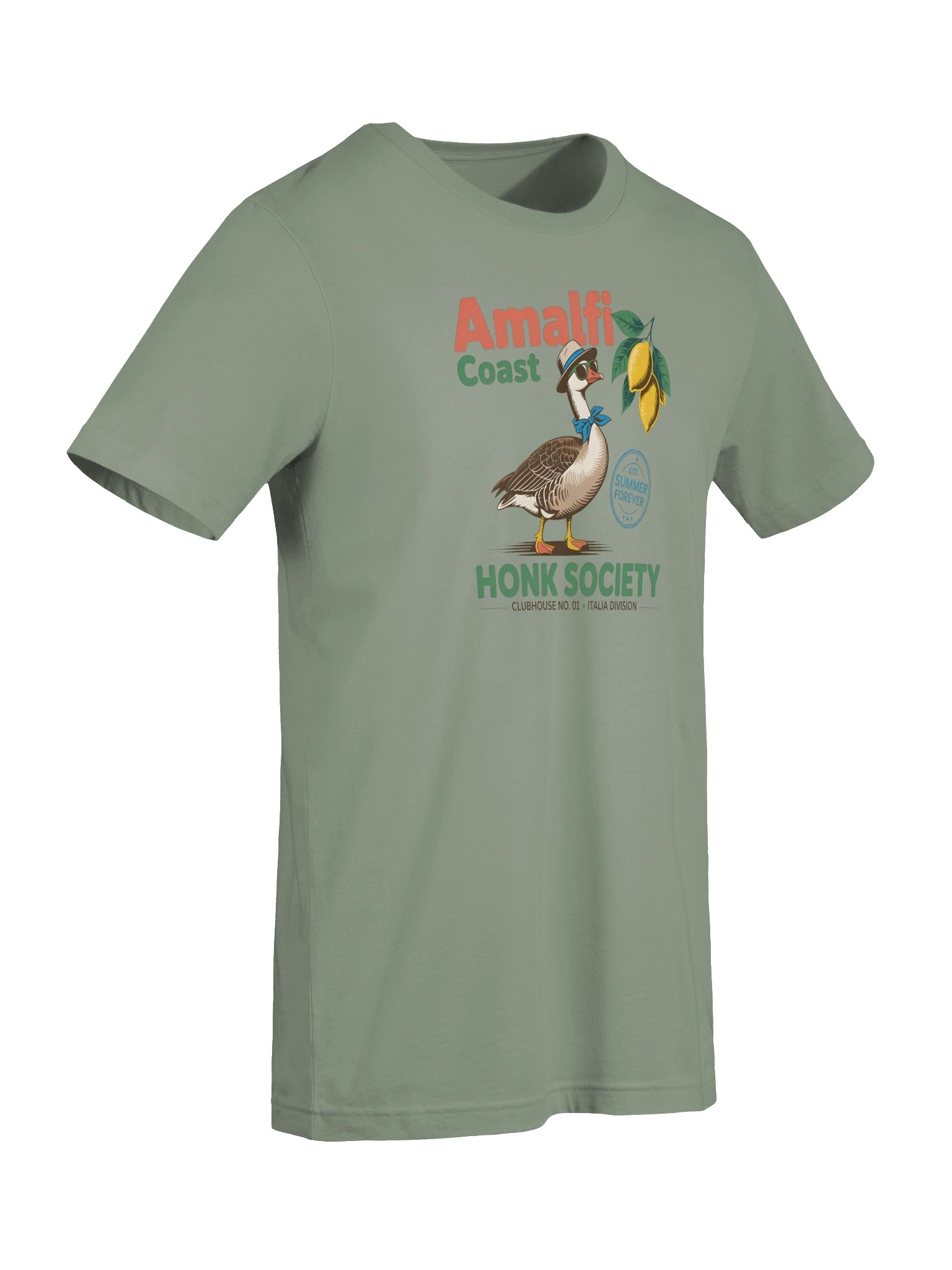 Amalfi Coast Honk Society T-Shirt | Funny Italian Summer Goose Tee 🇮🇹🪿 product image (37)