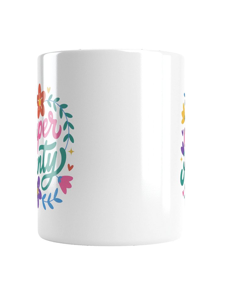 Colorful Super Aunty Floral Heart Coffee Mug product image (4)